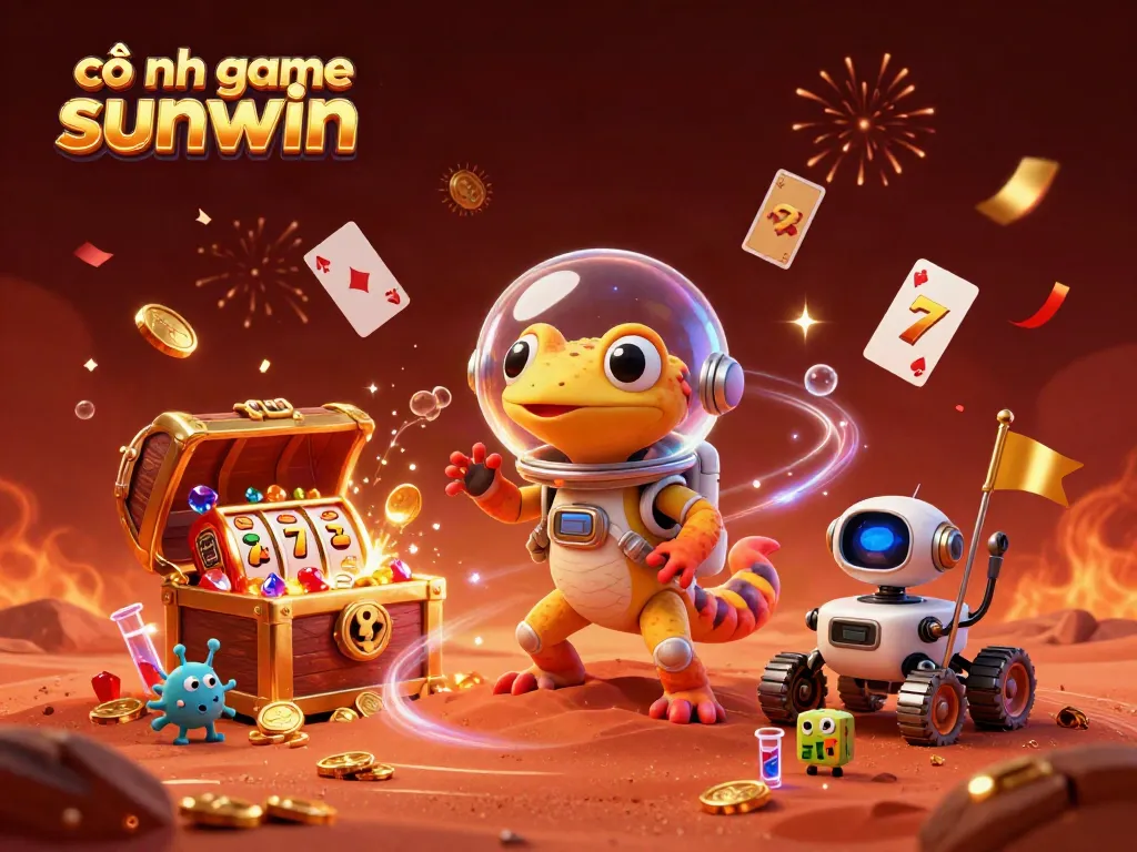 Engage in thrilling gameplay at cổng game sunwin with a vibrant, action-packed scene depicting casino fun.
