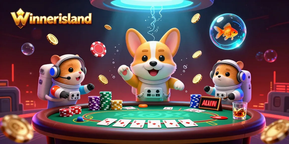 Engage with exciting gameplay at winnerisland featuring a lively astronout corgi and casino elements.