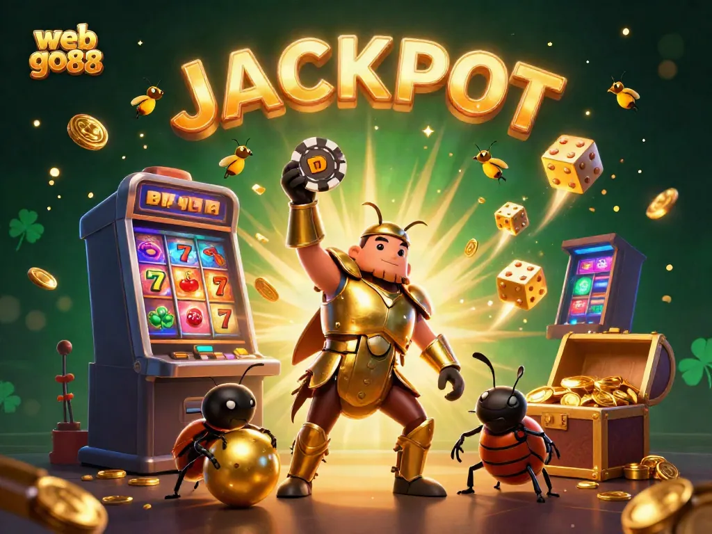 Engage with web go88 and experience thrilling casino action celebrating a jackpot win!