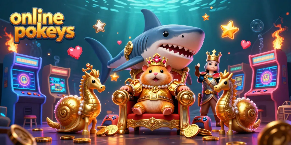 Experience thrilling online pokies action with vibrant games and captivating characters in a 3D casino setting.